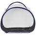 Pre-Production Sample Custom Aloe Toiletry Bag With PVC Front Window NAVY - and Cosmetic Bags