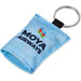 Pre-Production Sample Custom Aquila Polyester Keyring Pouch with Cleaning Cloth BLACK - Personal Care and Pamper Gifts