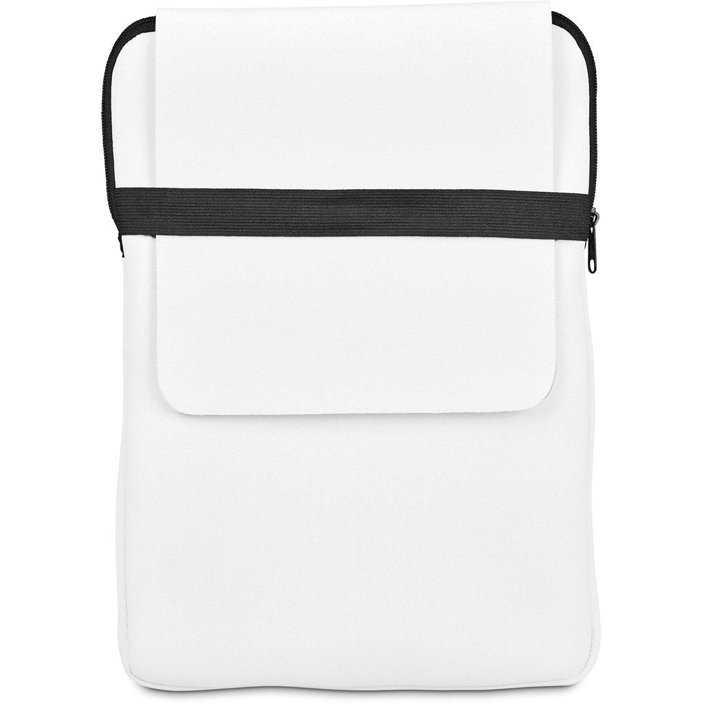 Pre-Production Sample Custom Grotto Neoprene 13-Inch Laptop Sleeve With Build-In Mouse Pad BLACK - Tech Sleeves