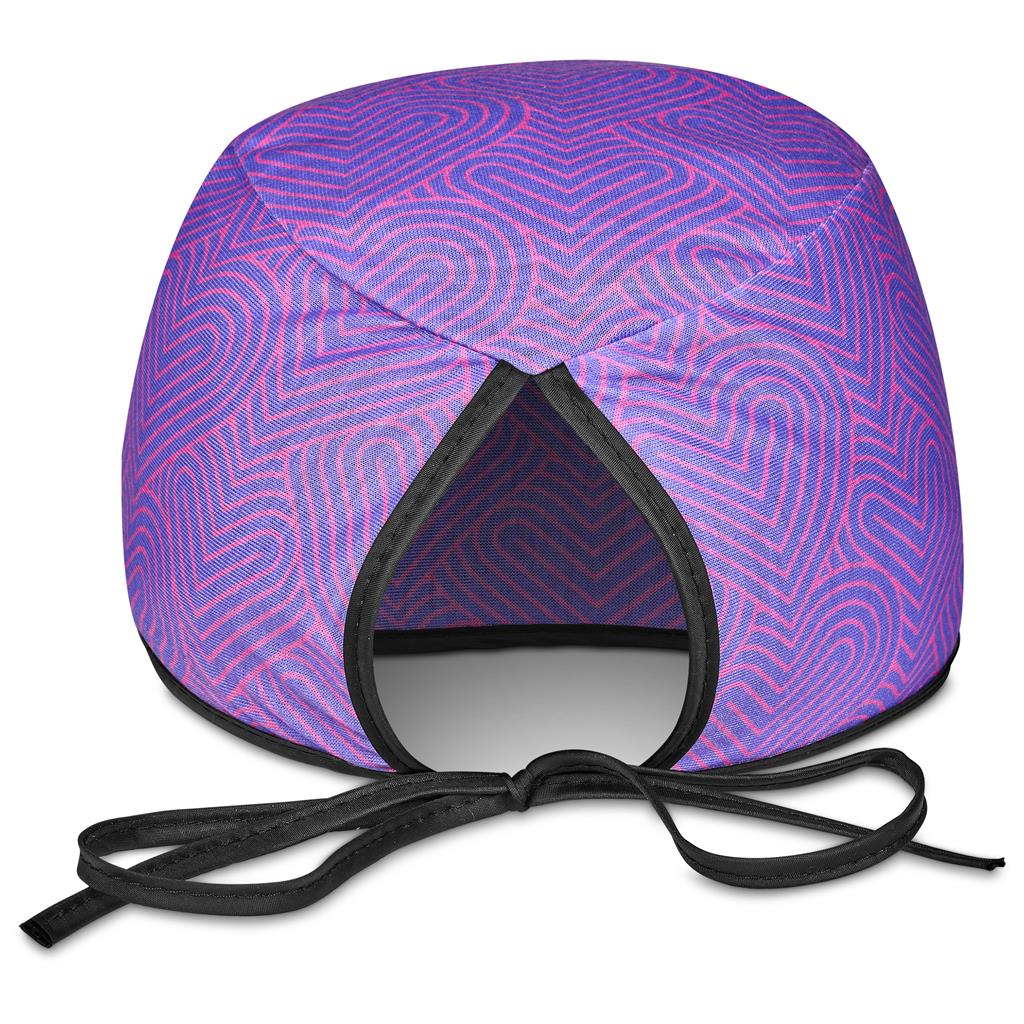 Pre-Production Sample Custom Halo Polyester Nurse Theatre Cap BLACK - Personal Care and Pamper Gifts