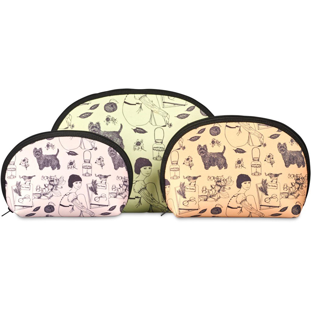 Pre-Production Sample Custom Isabella Neoprene Maxi Cosmetic Bag - Toiletry and Bags