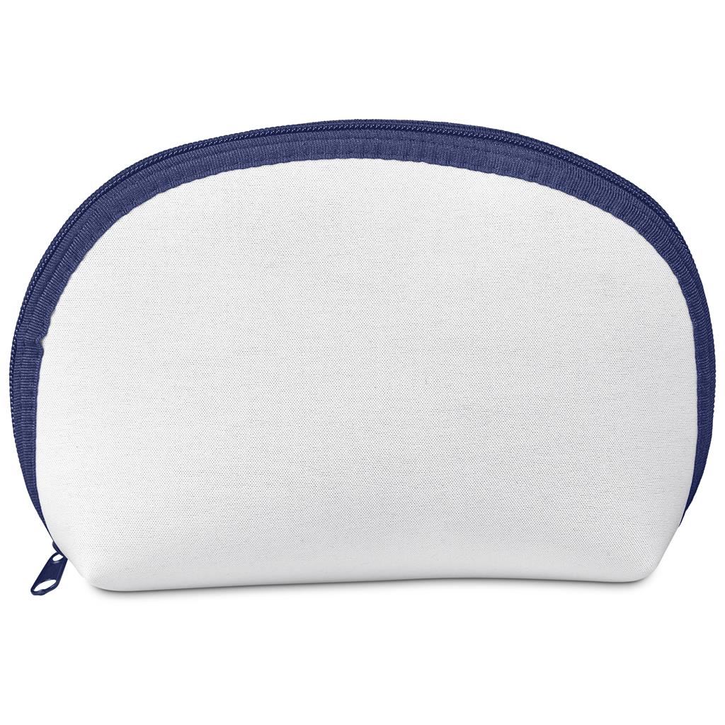 Pre-Production Sample Custom Isabella Neoprene Mini Cosmetic Bag NAVY - Toiletry and Bags