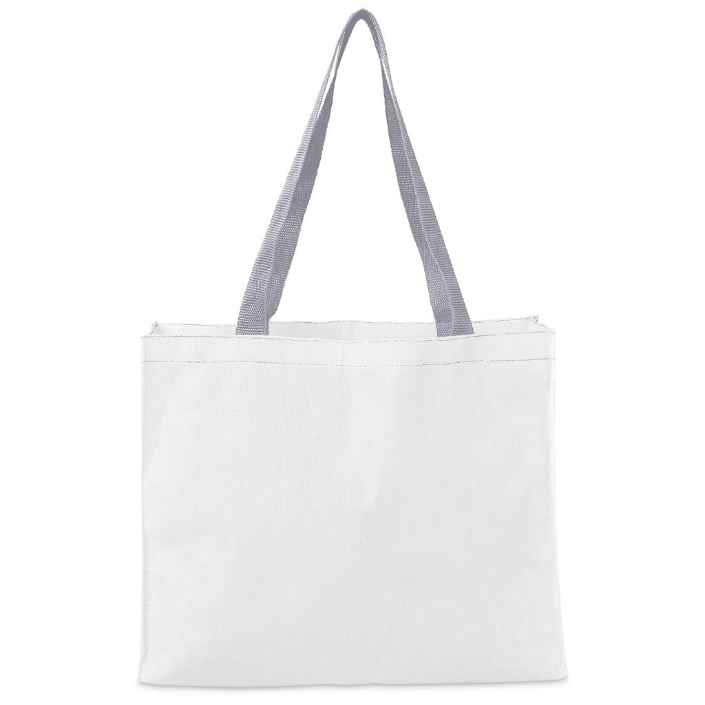 Pre-Production Sample Custom Menlyn Recycled PET Stitch-Bond Shopper GREY - and Tote Bags