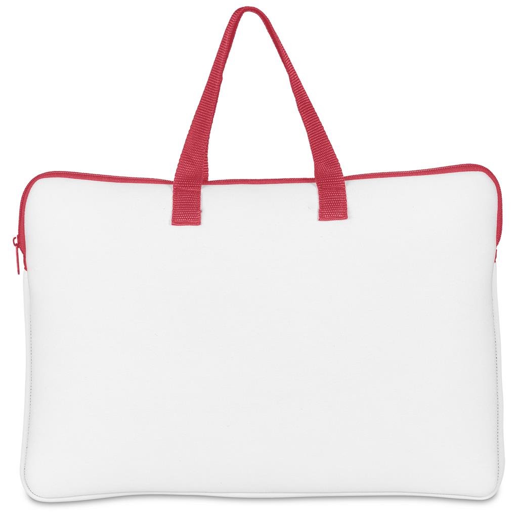 Pre-Production Sample Custom Neoprene 15.6-inch Cloud Laptop Sleeve RED - Tech Sleeves