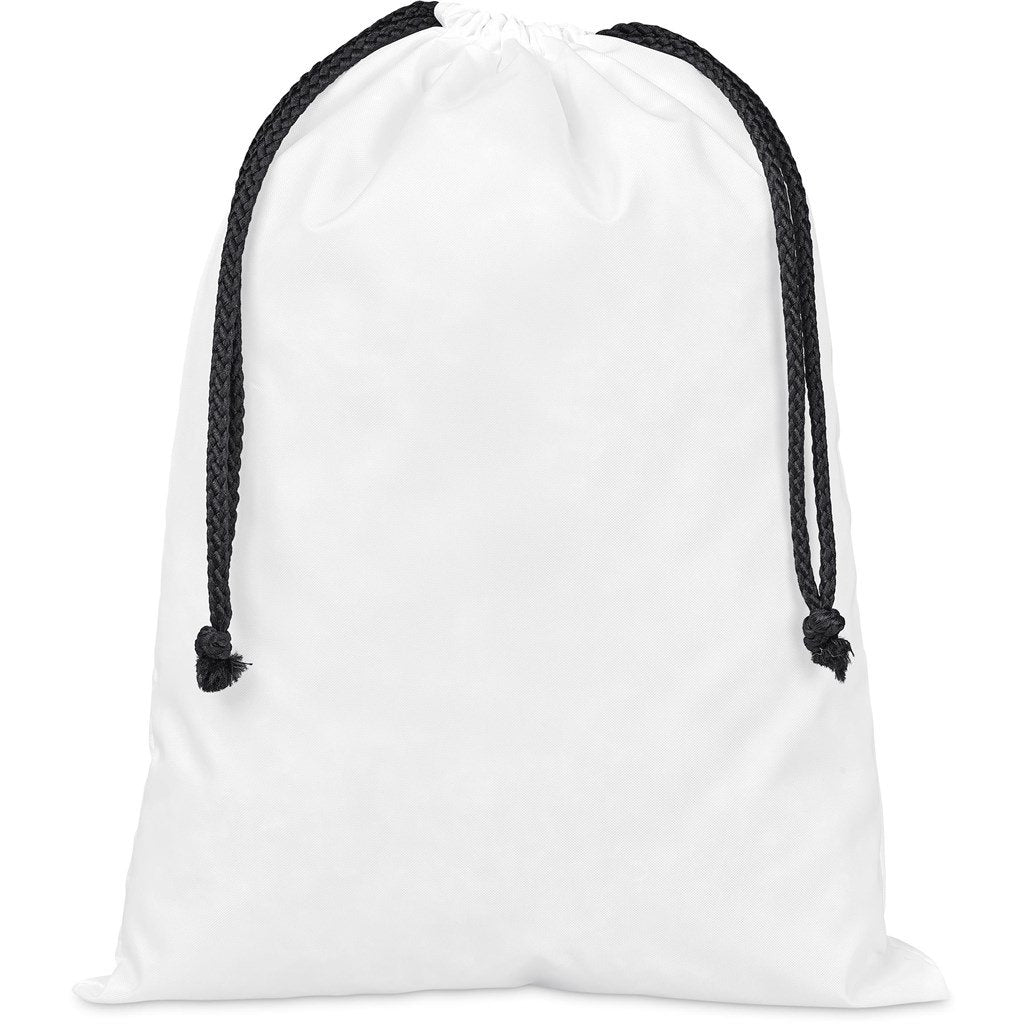 Pre-Production Sample Custom Pacific Maxi Polyester Drawstring Pouch BLACK - Bags and Backpacks