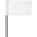 Pre-Production Sample Custom Putting Green Flag SOLID WHITE - Sports and Fitness