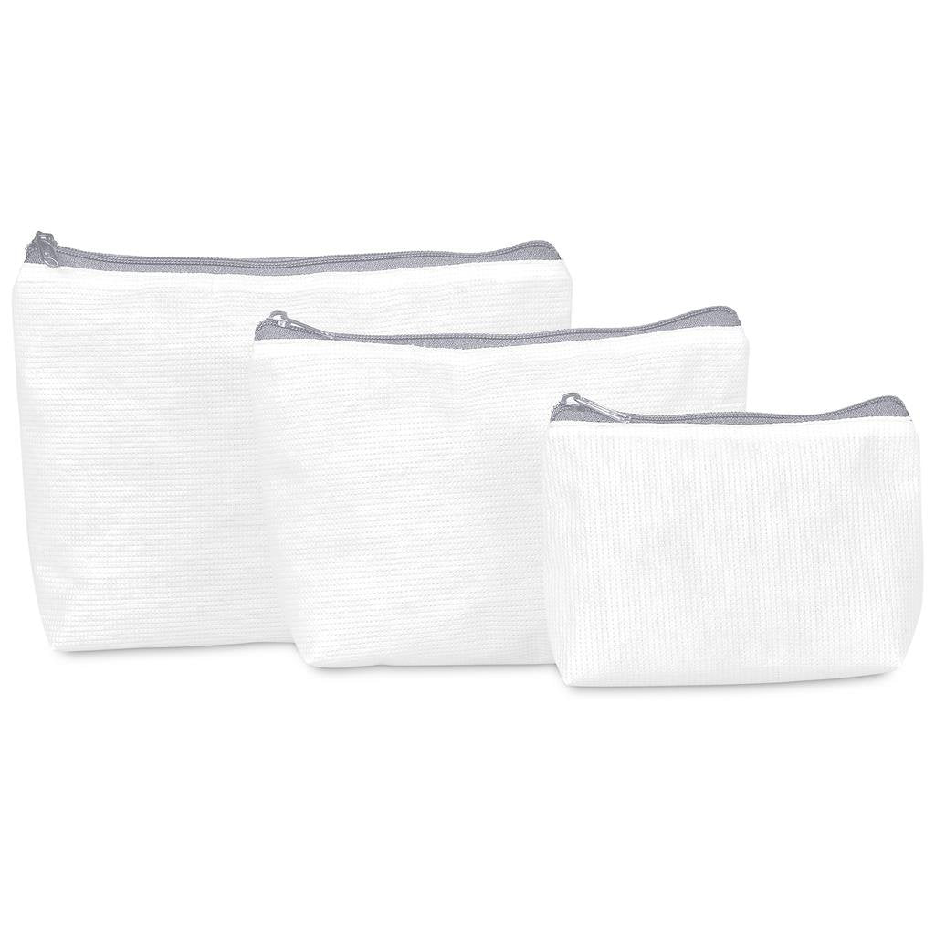 Pre-Production Sample Custom Recycled PET Stitch-Bond Mini Toiletry Bag - and Cosmetic Bags