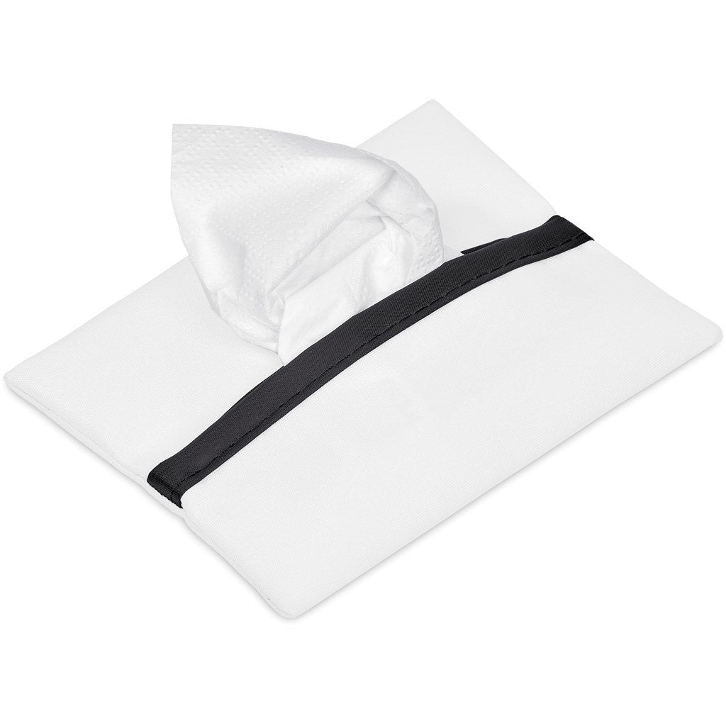 Pre-Production Sample Custom Wolseley Polyester Tissue Pouch BLACK - Personal Care and Pamper Gifts