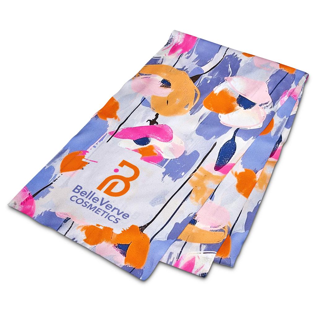 Pre-Production Custom Snuggle Polar Fleece Scarf - Double-Sided Branding BLACK - Beanies and Scarves