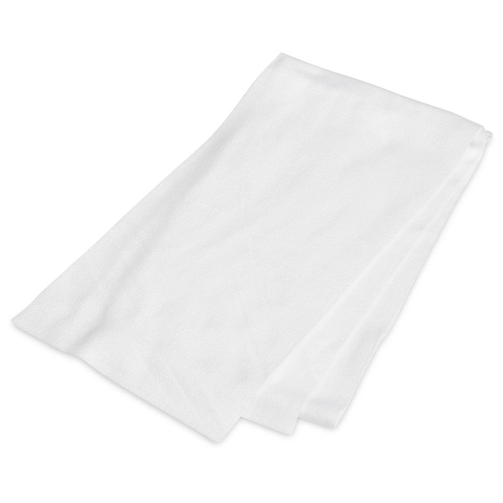 Pre-Production Custom Snuggle Polar Fleece Scarf - Double-Sided Branding BLACK - Beanies and Scarves