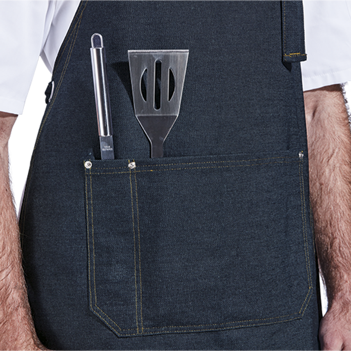 Premium Bib Apron Dark Denim / STD / Regular