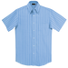 President Stripe Lounge Short Sleeve  Sky Blue/White 