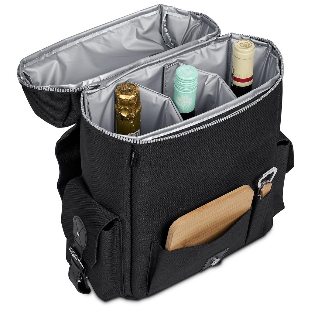 Quivera Wine & Cheese 18-Can Cooler BLACK - Picnic,Cooler Bags,Ideas for Summer,Outdoor and Leisure,Heritage Day