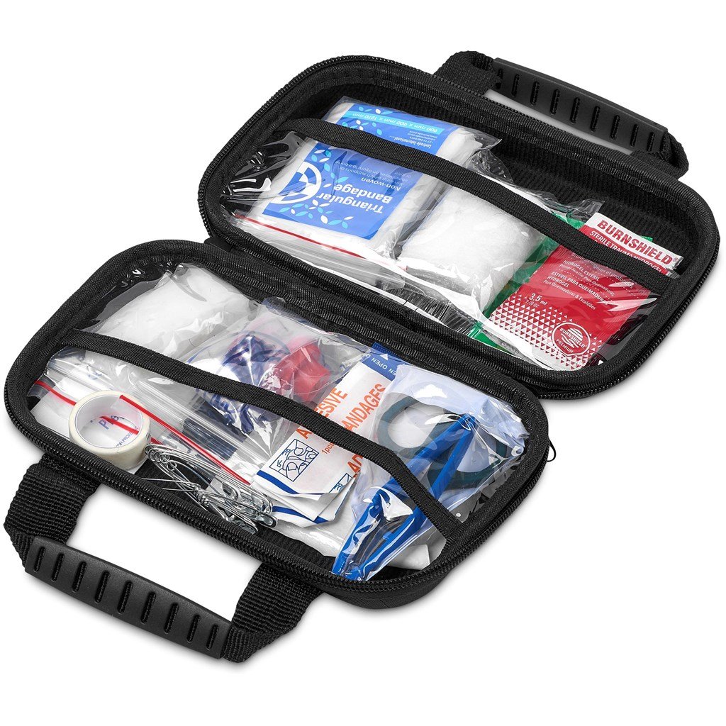 Rescue First Aid Kit BLACK - On the Road,First Kits,Made in South Africa,Personal Care And Pamper
