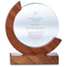 Reverence Achievement Award - Premium Optical Glass and Wood Natural / NT - Trophies