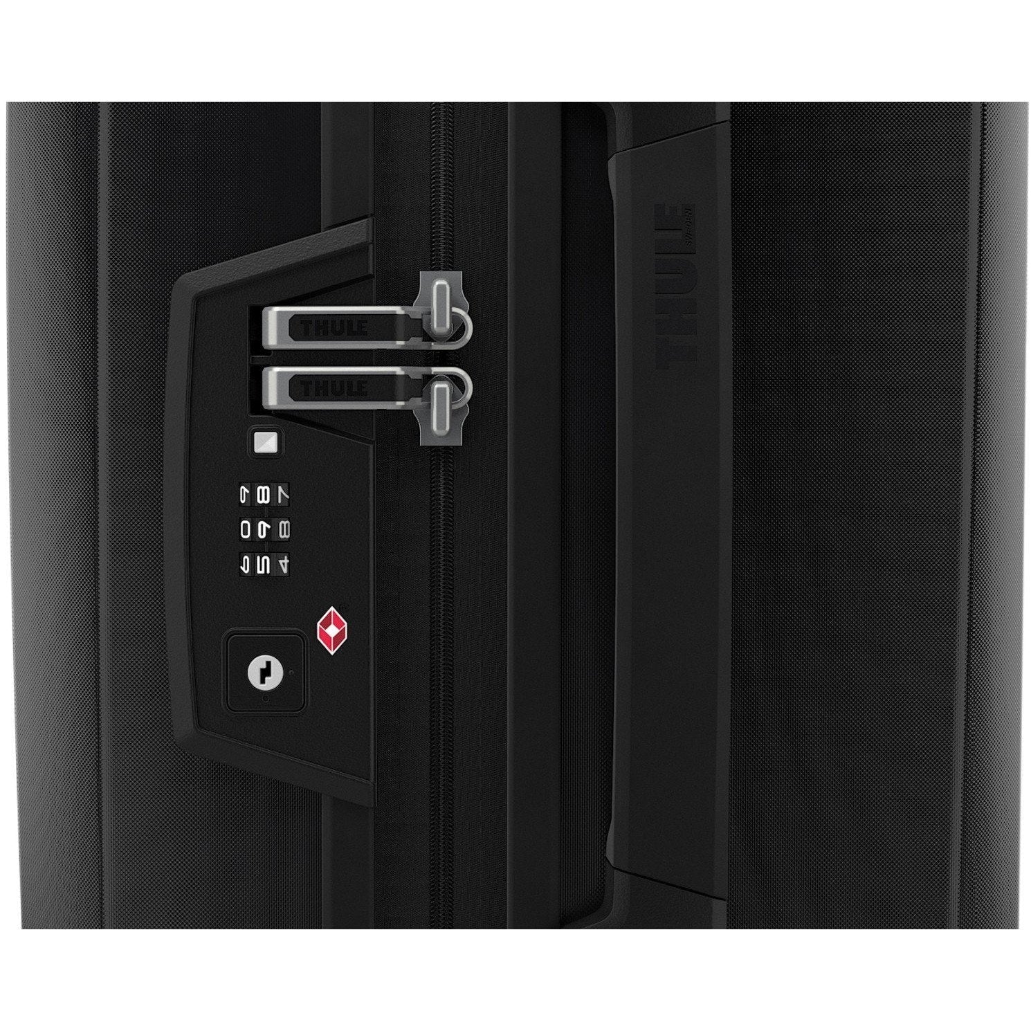 Revolve Wide-body Carry On Spinner Black-Suitcases