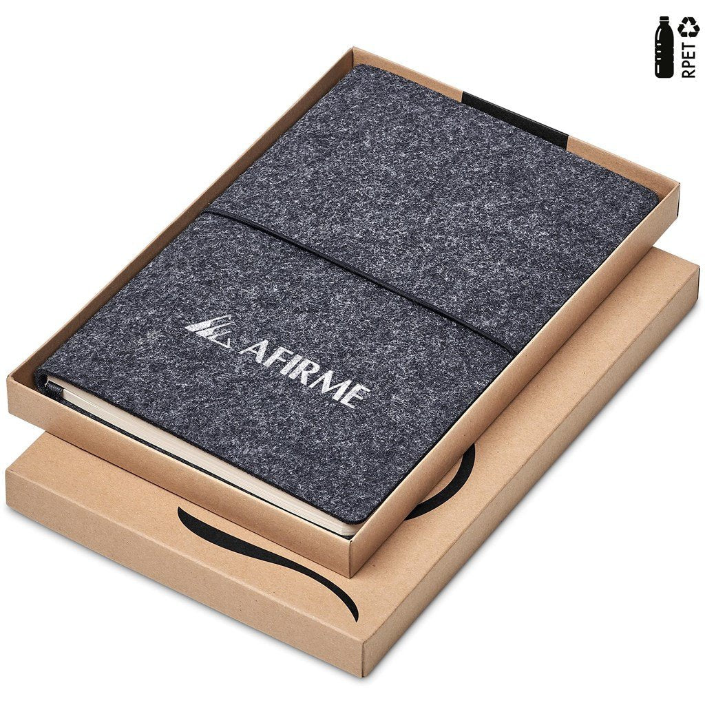 Rika Recycled PET Felt A5 Soft Cover Notebook DARK GREY - Notebooks,Eco-Friendly Notebooks,Recycled Products,Notebooks,Ideas