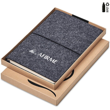 Rika Recycled PET Felt A5 Soft Cover Notebook DARK GREY - Notebooks,Eco-Friendly Notebooks,Recycled Products,Notebooks,Ideas
