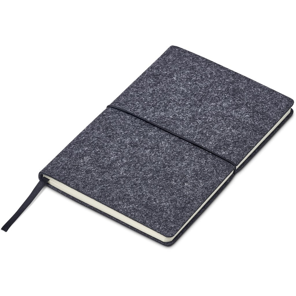 Rika Recycled PET Felt A5 Soft Cover Notebook DARK GREY - Notebooks,Eco-Friendly Notebooks,Recycled Products,Notebooks,Ideas