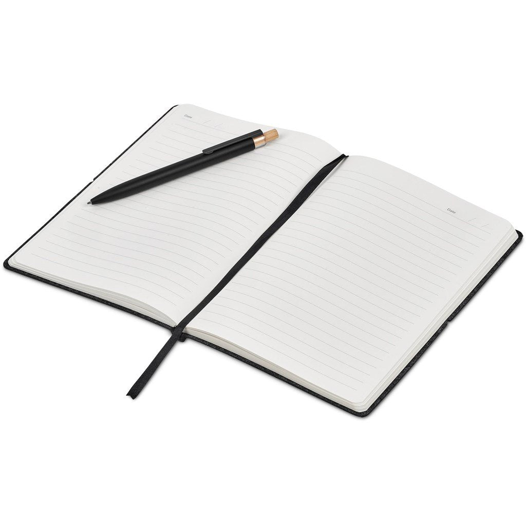 Rikamimo Notebook & Pen Set BLACK - Recycled PET Products,Items Introduced In 2024,Notebook Sets