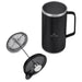 Rostov Stainless Steel Vacuum Coffee Plunger - 950ml BLACK - Coffee,Coffee Plungers,Home and Living