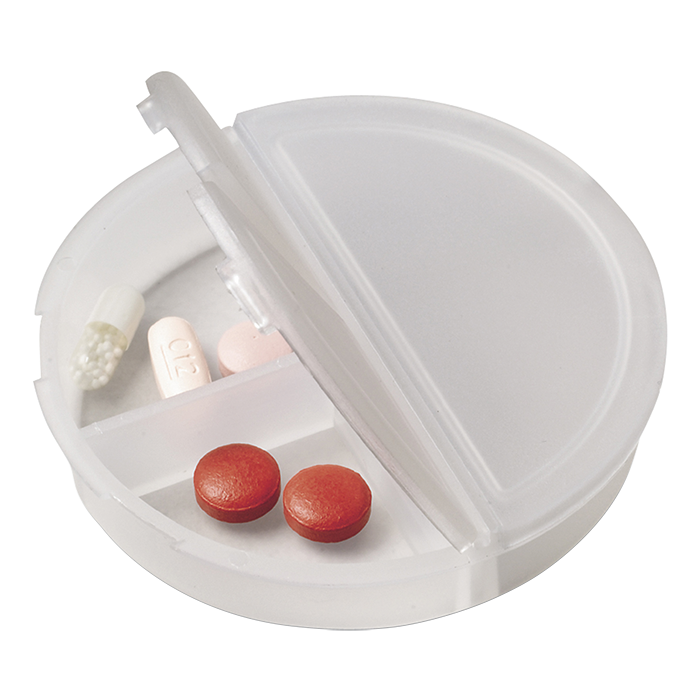 Round 3 Compartment Pill Holder Neutral / STD / Regular - Novelties