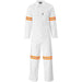Safety Polycotton Boiler Suit - Reflective Arms Legs & Back - Orange Tape