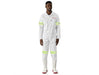 Safety Polycotton Boiler Suit - Reflective Arms & Legs - Yellow Tape-