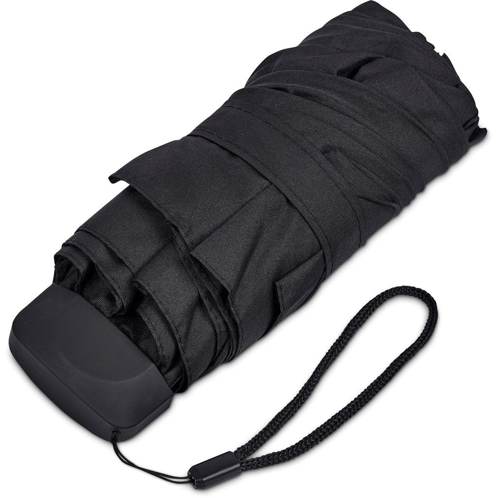 Salem Recycled PET Compact Umbrella with EVA Pouch BLACK - Umbrellas,Recycled Products,Umbrellas,Recycled Umbrellas