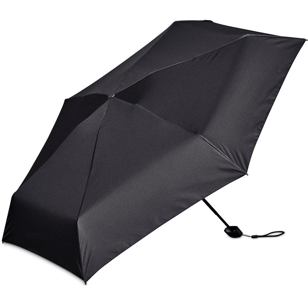 Salem Recycled PET Compact Umbrella with EVA Pouch BLACK - Umbrellas,Recycled Products,Umbrellas,Recycled Umbrellas