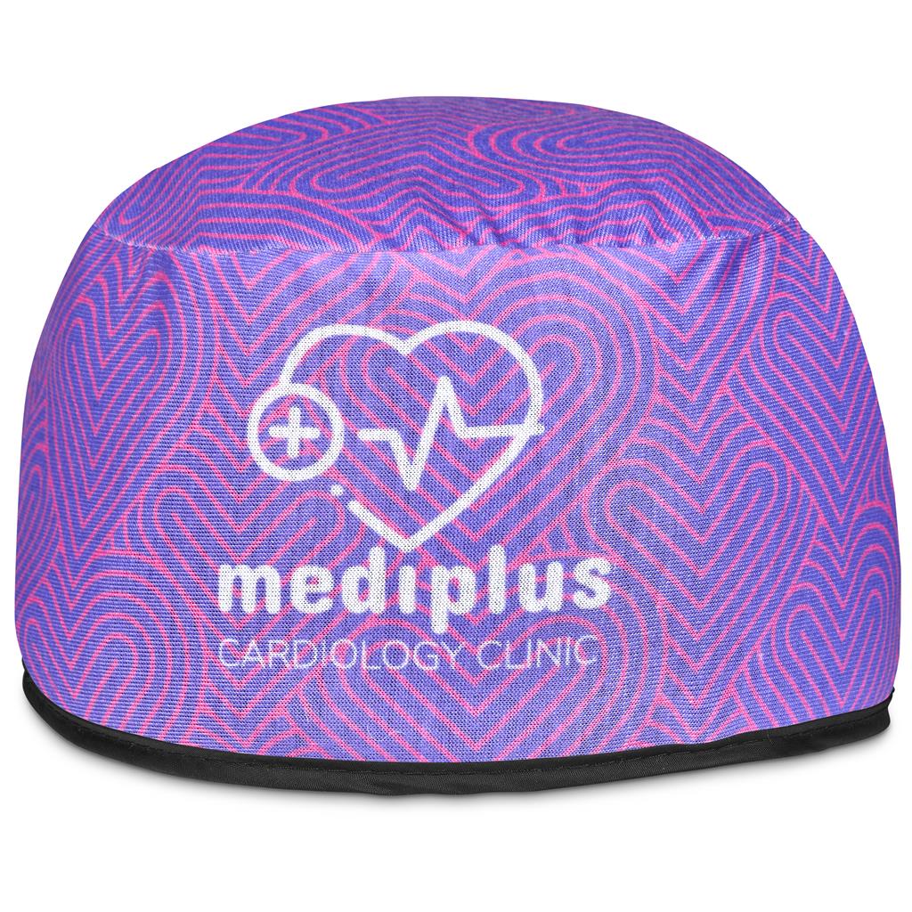 Sample Custom Halo Polyester Nurse Theatre Cap BLACK - Personal Care and Pamper Gifts