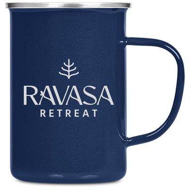 Satara Enamel Coffee Mug – 600ml NAVY - Drinkware,Mugs,Drinkware,Heritage Day