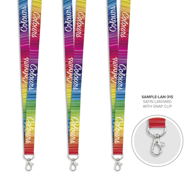 Satin Lanyard With Snap Clip - Sample-
