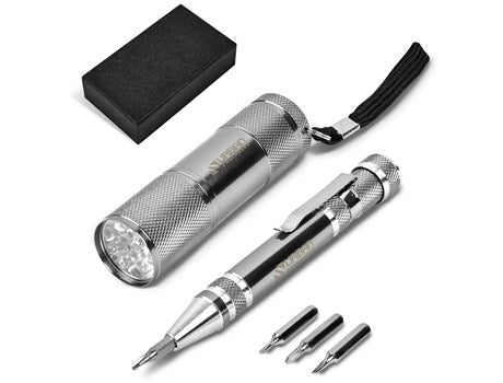 Sentinel Torch & Tool Set-Silver-S