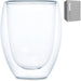 Serendipio Lorenzo Glass Double-Wall Cup - 350ml Transparent/Frosted White / T
