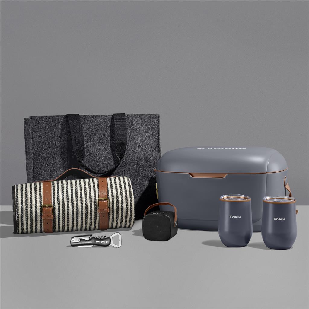 Serenity Set Hamper DARK GREY - Premium Hampers,Outdoor Hampers
