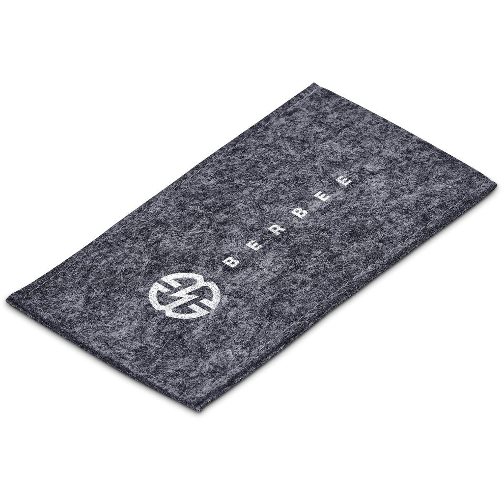 Shedo Recycled PET Felt Glasses Pouch GREY - Promotional Giveaways,Promotional Giveaways,Recycled Products,Ideas for Summer,Ideas