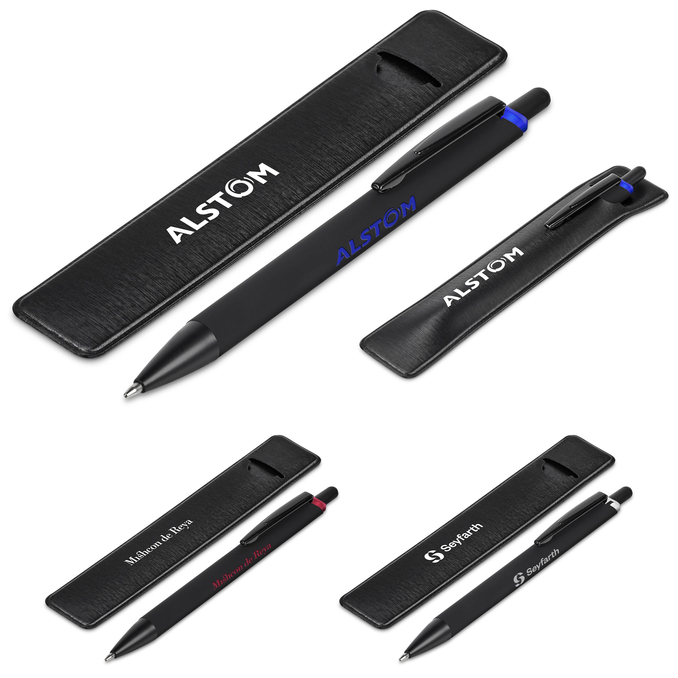 Shine Through Ball Pen In Pouch Silver / S