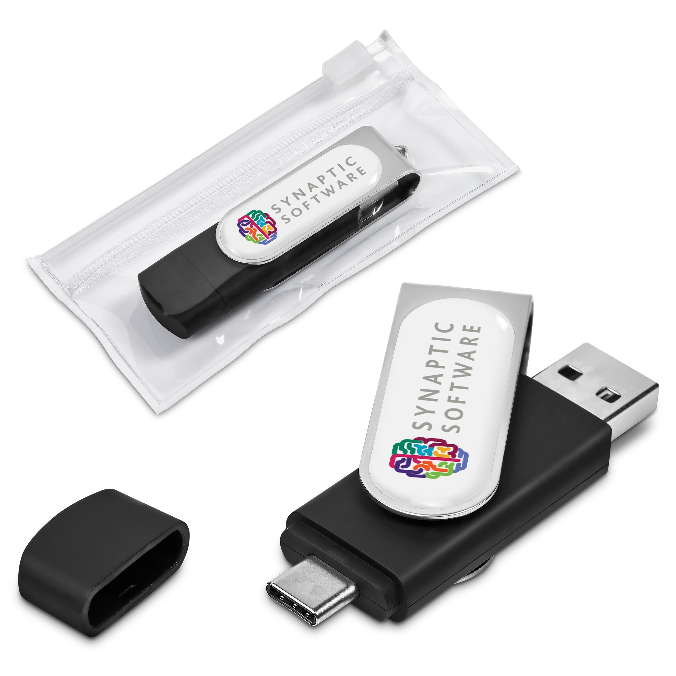 Shuffle Dome Flash Drive – 8GB / Silver / S
