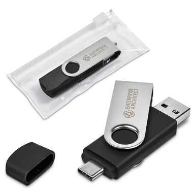 Shuffle Glint Flash Drive – 32GB - Silver / S
