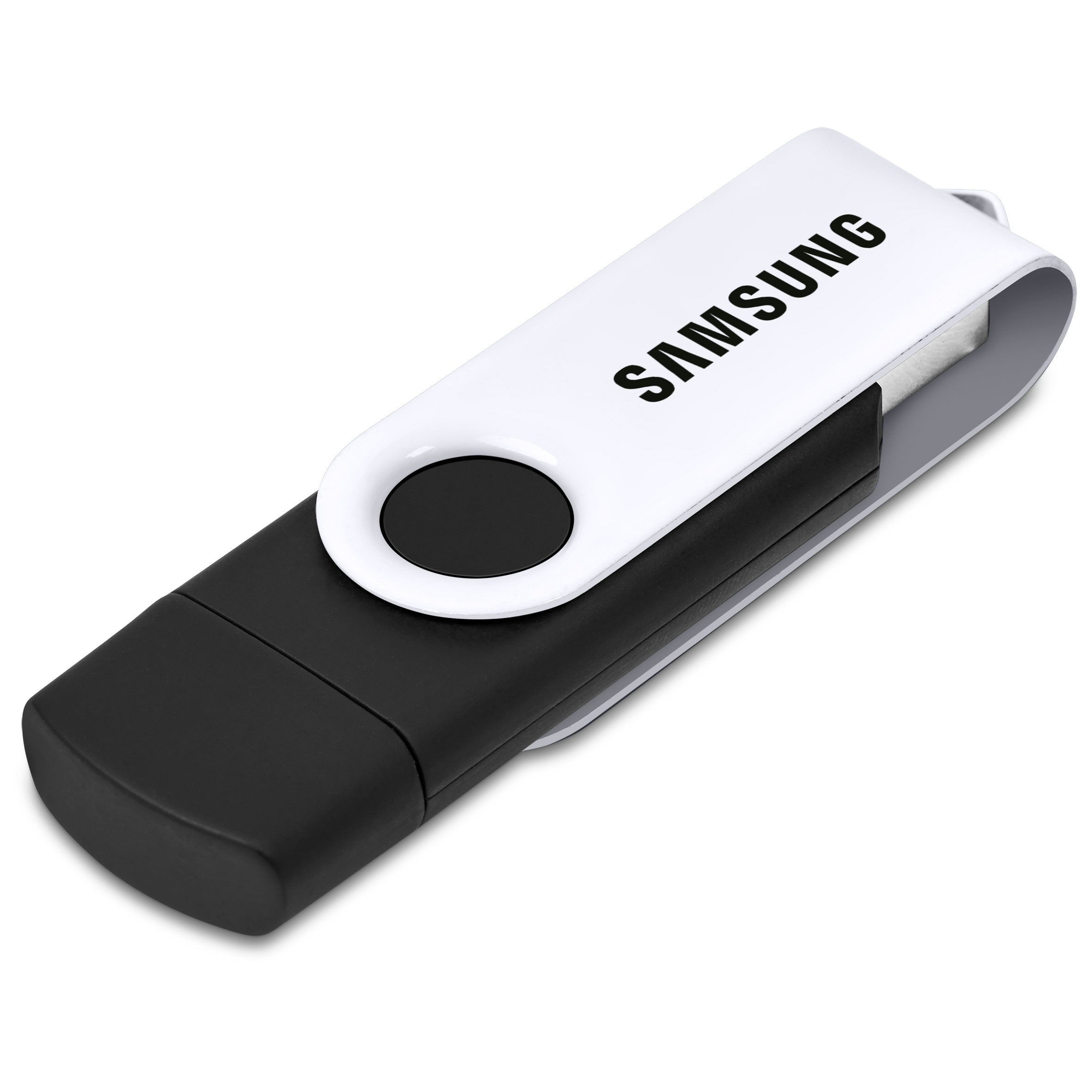 Shuffle Gyro Black Flash Drive – 32GB / Solid White / SW