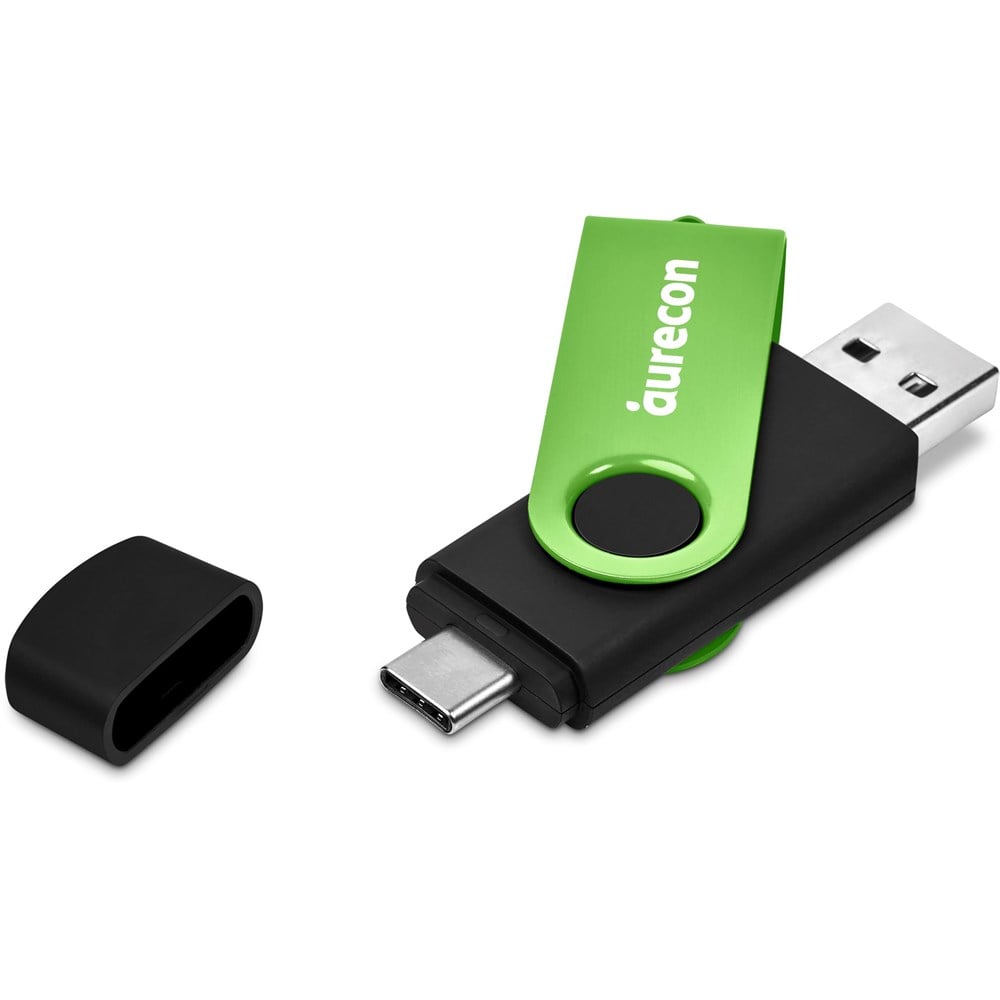 Shuffle Gyro Black Flash Drive – 8GB