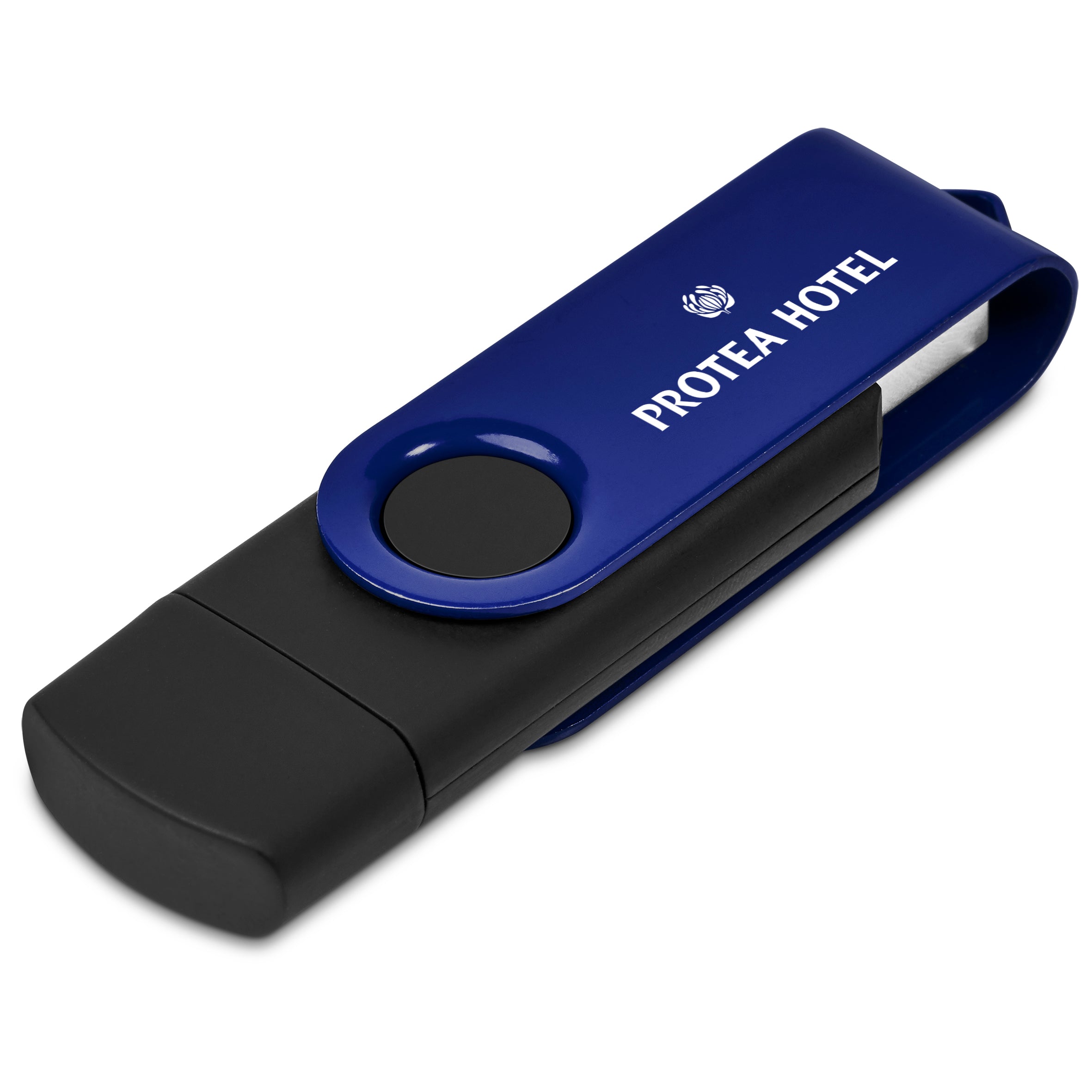 Shuffle Gyro Black Flash Drive – 8GB / Navy / N