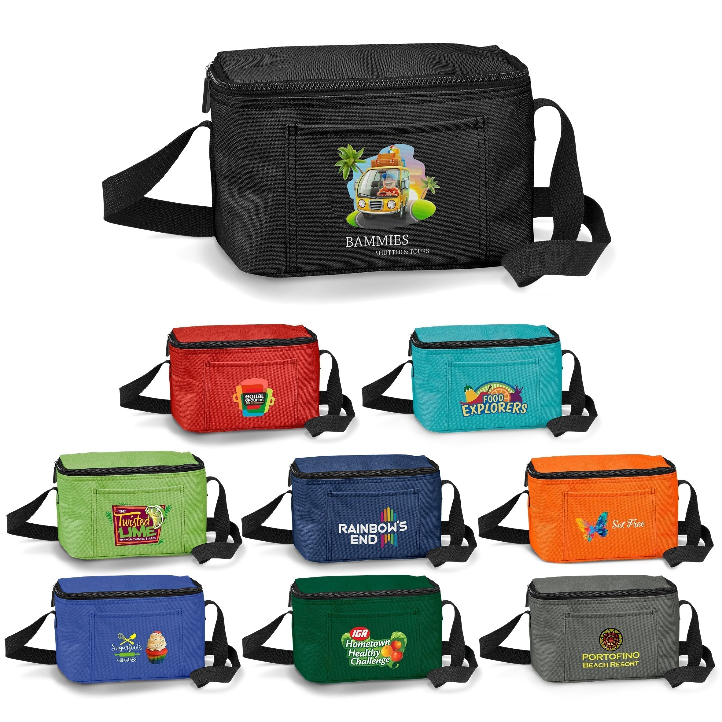 Snacka Cooler - 6-Can-Red-R