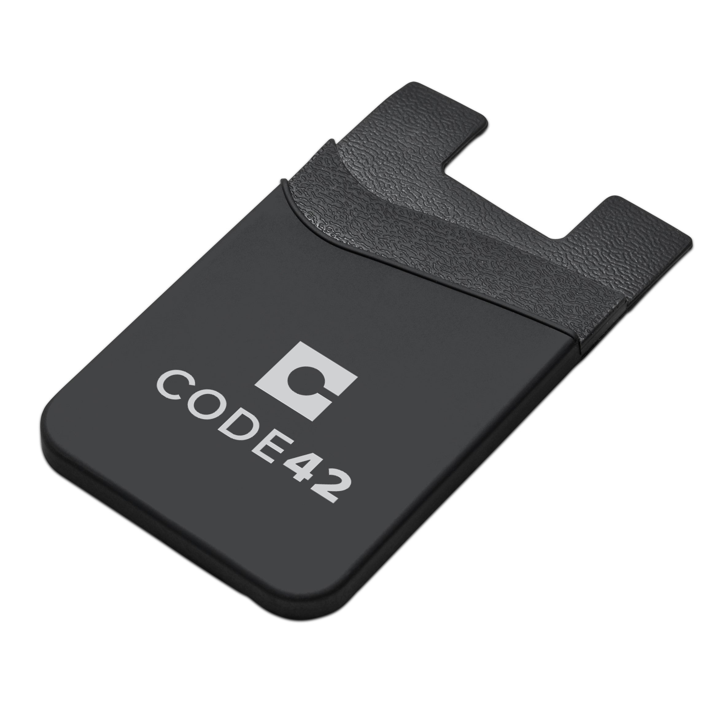 Snazzy Dual Phone Card Holder-Mobile Phone Accessories-Black-BL