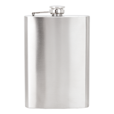 BW7679 - Hip Flask - 304 Stainless Steel  Silver / 