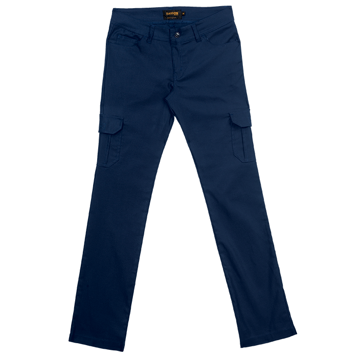 Stretch Cargo Pants Ladies Navy / 28 / Regular - Bottoms