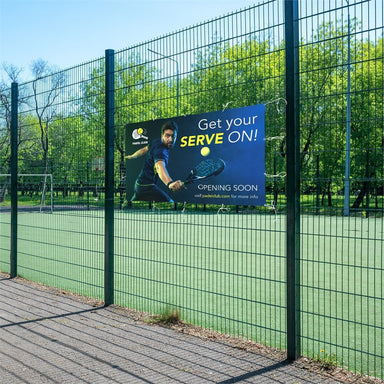 Sublimated Display Fabric Banner 2.45m x 1.5m - Fence Banners