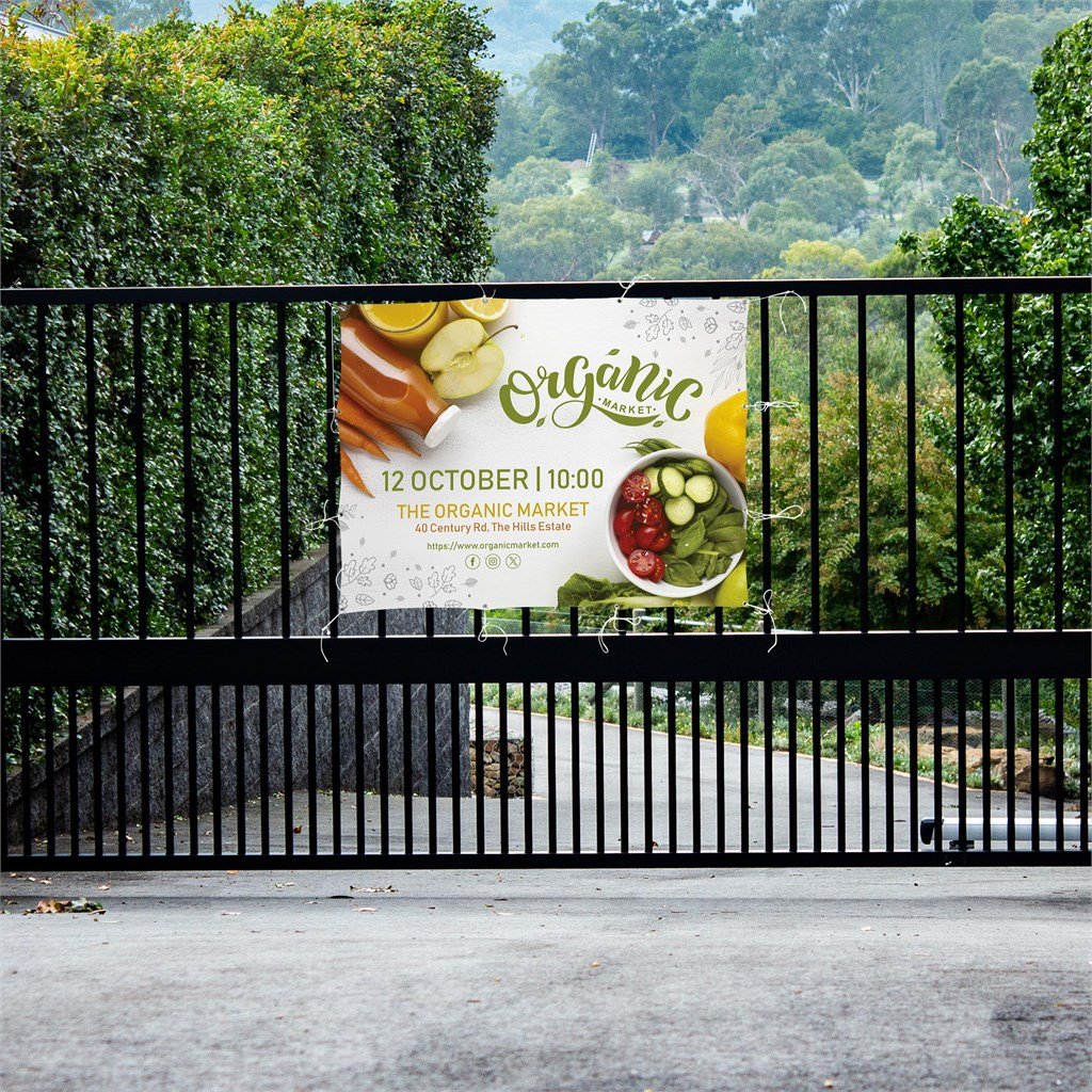 Sublimated Display Fabric Banner 2m x 1.5m - Fence Banners