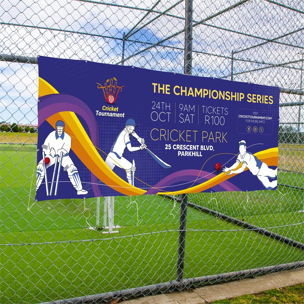 Sublimated Display Fabric Banner 3m x 1.2m - Fence Banners